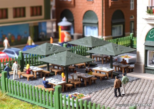 Biergarten sonnenschirm set - set,