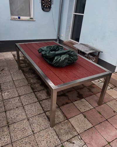 Terrassentisch mit schirmloch - terrassentisch,